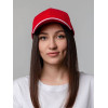 

 
Бейсболка Generic, красная с белым кантом