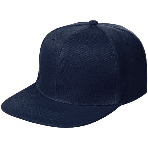 

 
Бейсболка Snapback с прямым козырьком, темно-синяя