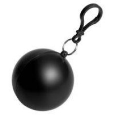 Дождевик в круглом футляре Nimbus, черный