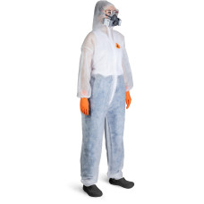 Комбинезон защитный одноразовый JPC100, плотность 40 г/м², белый, Jeta Safety