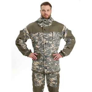 Костюм мужской "ГОРКА-М" куртка/брюки, цвет: кмф "Цифра св.серый/хаки", ткань Рип-стоп Костюм мужской "ГОРКА-М" куртка/брюки, цвет: кмф "Цифра св.серый/хаки", ткань Рип-стоп