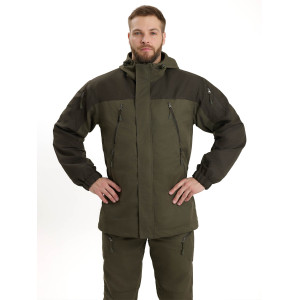 Костюм мужской "СТРАЙК-ЛЕТО" курка/брюки, цвет: ХАКИ/Т.ХАКИ, ткань: Твил Пич 240 Костюм мужской "СТРАЙК-ЛЕТО" курка/брюки, цвет: ХАКИ/Т.ХАКИ, ткань: Твил Пич 240