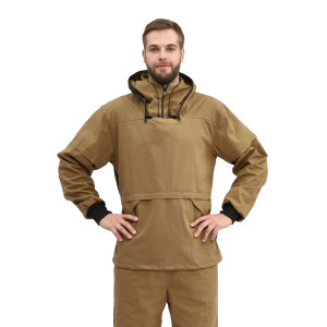 Костюм туристический ПРТНЦФ с сеткой,цвет: хаки, ткань: палатка 235 Костюм туристический ПРТНЦФ с сеткой,цвет: хаки, ткань: палатка 235