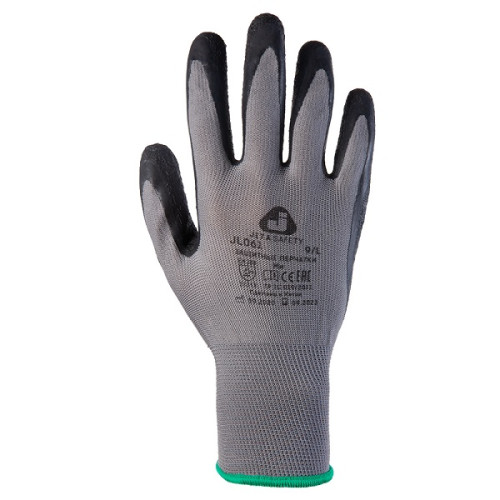 

 
Перчатки из полиэфирной пряжи c рельефным латексным покрытием Jeta Safety JL061 серые