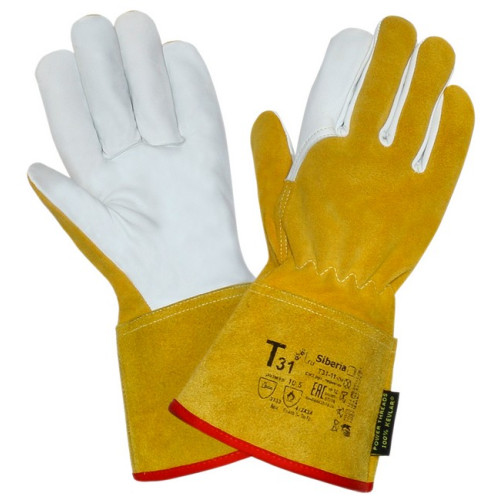 

 
Перчатки (краги) 2Hands (Siberia) Т31-11-ru, овечья кожа/спилок КРС/швы Kevlar