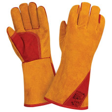 Перчатки (краги) утепленные 2Hands (Siberia) Т9-11-ru,спилок КРС/иск.мех, швы Kevlar