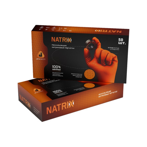 

 
Перчатки нитриловые ультрапрочные с текстурой Natrix (упак. 25/20 пар) Jeta Safety JSN50 оранжевые