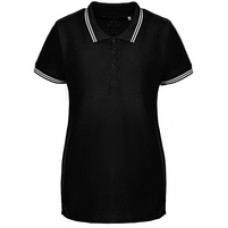 Рубашка поло женская Virma Stripes Lady, черная