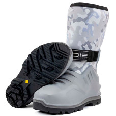 Сапоги ПУ/Нитрил С860 NORDIS WHITE (ТЗРО) мужские, утепленные (вкладной чулок), серые (-55°С)