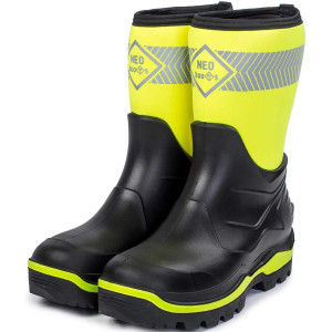 Сапоги ПУ/Нитрил С931 NEO BOOTS MIDI (ТЗРО) мужские, ком. подн и кев.стел, утеплен., лайм (-30°С)