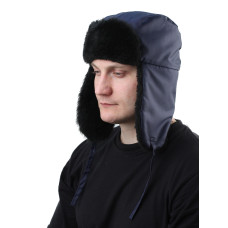 Шапка "Антифрост" т-синяя, тк.Оксфорд, подкл. бязь (универс.размер 56-62)