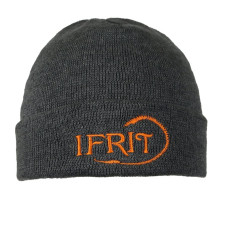 Шапка с отворотом IFRIT RAN (Серый меланж) Ш-470
