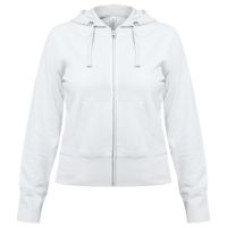 Толстовка женская Hooded Full Zip белая