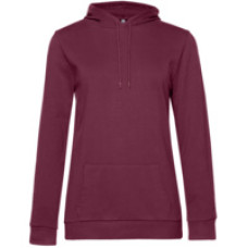 Толстовка с капюшоном женская Hoodie, бордовая