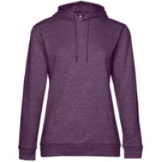 Толстовка с капюшоном женская Hoodie, фиолетовый меланж