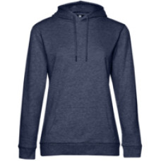 Толстовка с капюшоном женская Hoodie, синий меланж