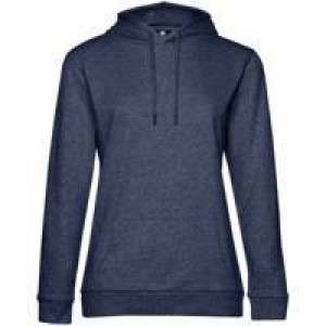 Толстовка с капюшоном женская Hoodie, синий меланж
