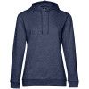 

 
Толстовка с капюшоном женская Hoodie, синий меланж