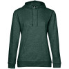 

 
Толстовка с капюшоном женская Hoodie, темно-зеленый меланж