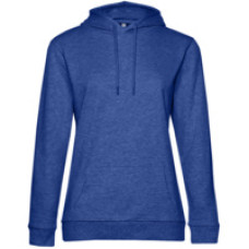 Толстовка с капюшоном женская Hoodie, ярко-синий меланж