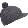 

 
Вязаная шапка с козырьком Peaky, серая (антрацит)