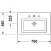 Раковина подвесная Duravit 2nd Floor 70 0491700000 белая