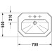 Раковина подвесная Duravit 1930 70 0438700000 белая