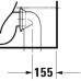 Чаша напольного унитаза Duravit D-Neo безободковая 2002090000