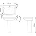 Раковина подвесная Sanita Luxe Next 60 WB.PD/Next/60-C/WHT.G/S1