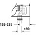 Чаша напольного унитаза Duravit D-Neo безободковая 2002090000