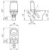 Унитаз-компакт Cersanit Granta 031, 3/6 с кр.дюропл.,Lifting, off, белый, Сорт1 фарфор овальная (S-KO-GRA031-3/6-DL-n-w)