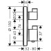 Термостат для ванны с душем Hansgrohe Ecostat S 15758000 с запорным/переключающим вентилем