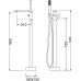 Напольный смеситель для ванны Timo Selene 2200/00Y-CR chrome