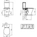 Напольный унитаз Ideal Standard Connect с бачком и микролифтом, безободковый E009701+E073401+E036601