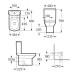 Напольный унитаз Roca Dama Senso с бачком 342517000+341517000