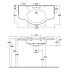 Раковина подвесная Globo Paestum 110 PA022BI белая