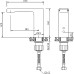 Смеситель для раковины Nofer 07260.N сенсорный, черный матовый